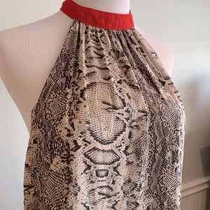 Free People Snakeskin Top size S